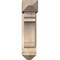 Ekena Millwork Olympic Arts and Crafts Smooth Bracket w/ Offset Brace, Douglas Fir, 7 1/2"W x 22"D x 30"H BKT0806X22X30OLY03SDF - alternate 2
